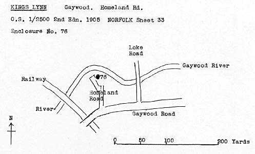 O.S. map 1905 - redrawn by Harry Apling