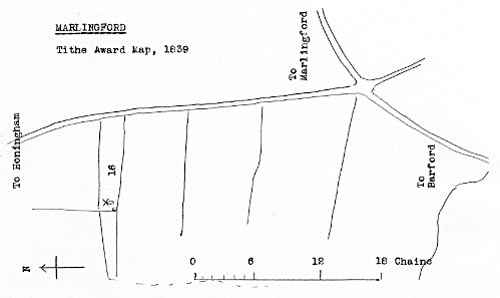 Tithe map 1839 - as redrawn by Harry Apling