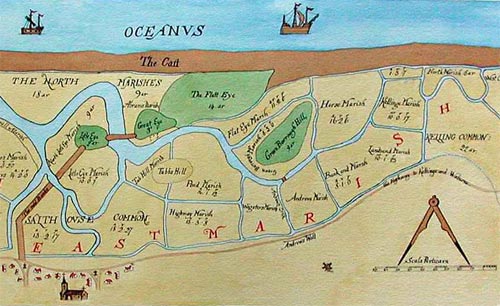 1649 map by John Hunt
