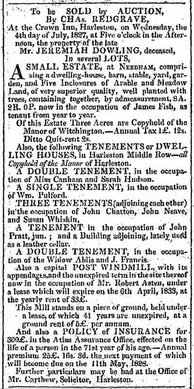 Ipswich Journal - 30th June 1827