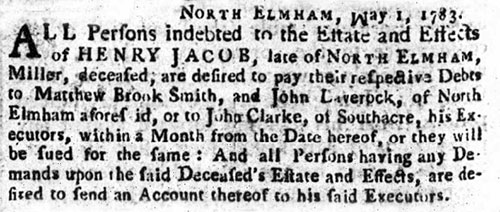 Norfolk Chronicle - 10th May 1783
