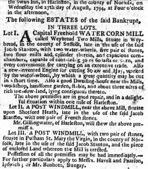 Norfolk Chronicle - 16th & 23rd August 1794