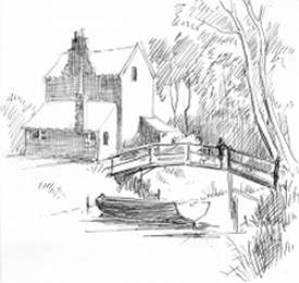 George Baldry's Mill Cottage by Pippa Miller