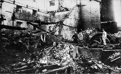 Internal remains including the steam boiler October 1914