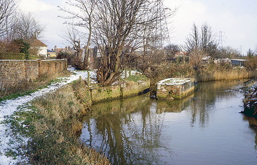 Mill site from downstream side - February 1983