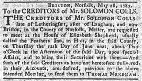 Bury & Norwich Post - 31st May 1783 