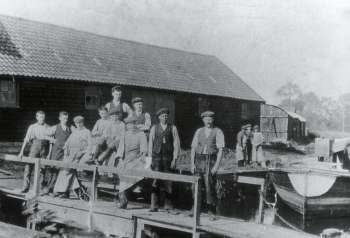 WSM's workmen at the staithe c.1920