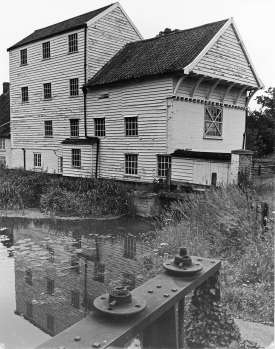 Mill dam and mill in 1970