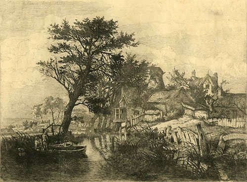 Back of New Mills by John Crome - c.1790