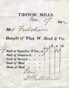 Invoice 17th November 1842 