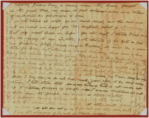 Letter from Edward Hammond Fryer to Ada B. Fryer - 23rd February 1918 