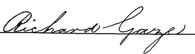 Richard Gaze signature