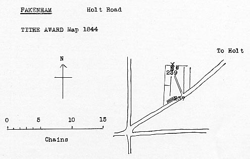 Tithe map 1844 - as redrawn by Harry Apling