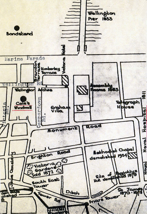 Street map drawn by Harry Apling