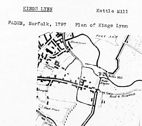 Faden's plan of Kings Lynn 1797