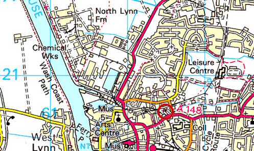 Gaywood towermill map 2006