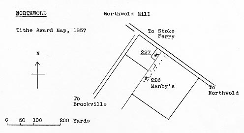 Tithe map 1837 - as redrawn by Harry Apling