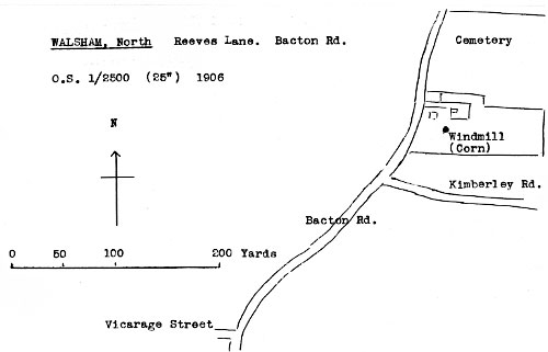 O.S. map 1906 - redrawn by Harry Apling