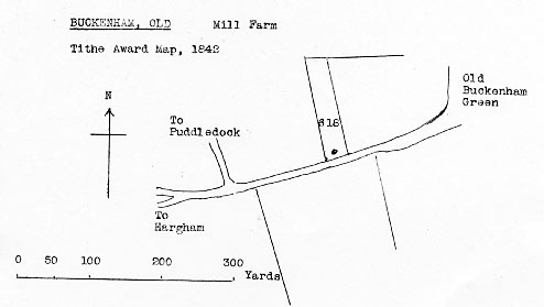 Tithe map 1842 - as redrawn by Harry Apling