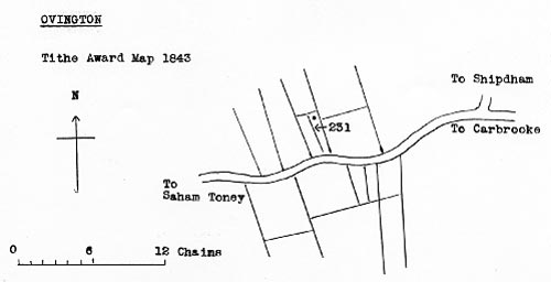 Tithe map 1843 - as redrawn by Harry Apling