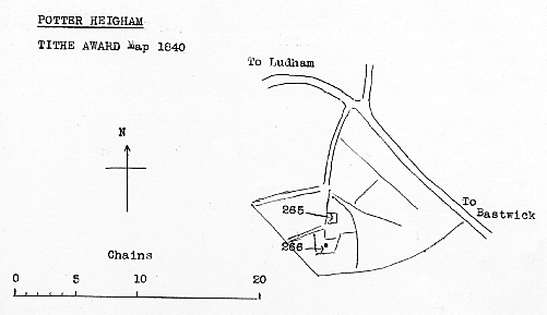 Tithe map 1840 - as redrawn by Harry Apling