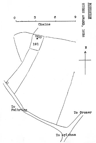 Tithe map 1838 - as redrawn by Harry Apling