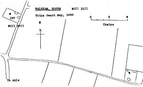 Tithe map 1838 - as redrawn by Harry Apling