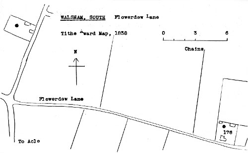 Tithe map 1838 - as redrawn by Harry Apling