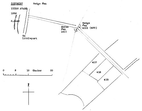 Tithe map 1838 - as redrawn by Harry Apling