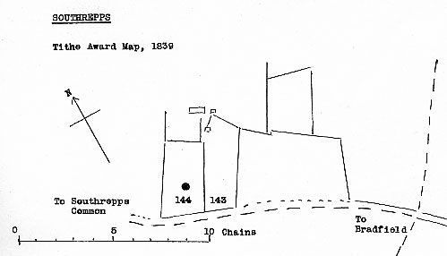 Tithe map 1839 - as redrawn by Harry Apling