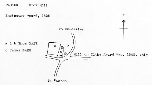 Enclosure map 1828 - as redrawn by Harry Apling