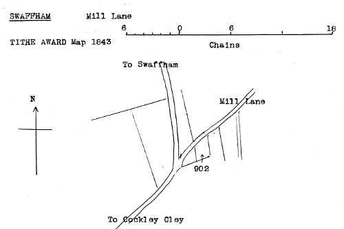 Tithe map 1843 - as redrawn by Harry Apling