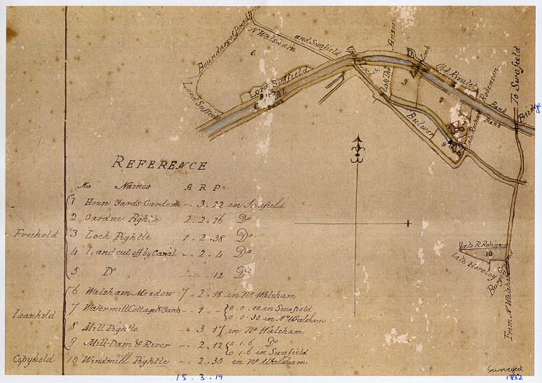 Swafield survey map 1832
