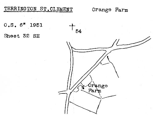 O.S. map 1951 - as redrawn by Harry Apling