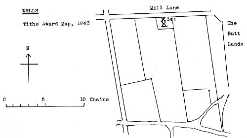 Tithe map 1843 - as redrawn by Harry Apling