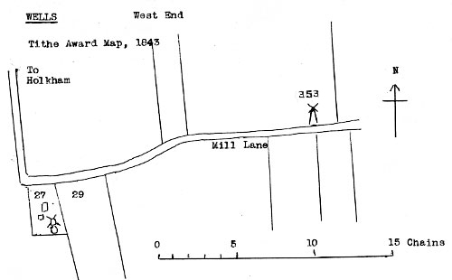 Tithe map 1843 - as redrawn by Harry Apling