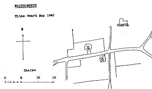 Tithe map 1840 - as redrawn by Harry Apling