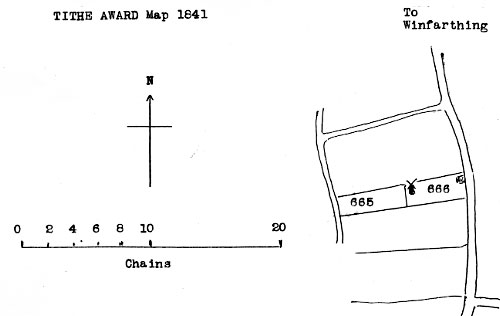 Tithe map 1841 - as redrawn by Harry Apling