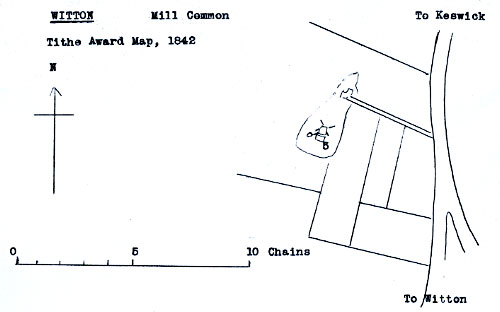 Tithe map 1842 - as redrawn by Harry Apling