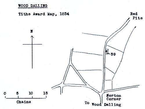 Tithe map 1834 - as redrawn by Harry Apling