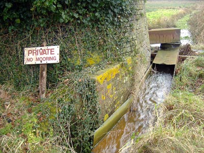 Water outflow 27th December 2007