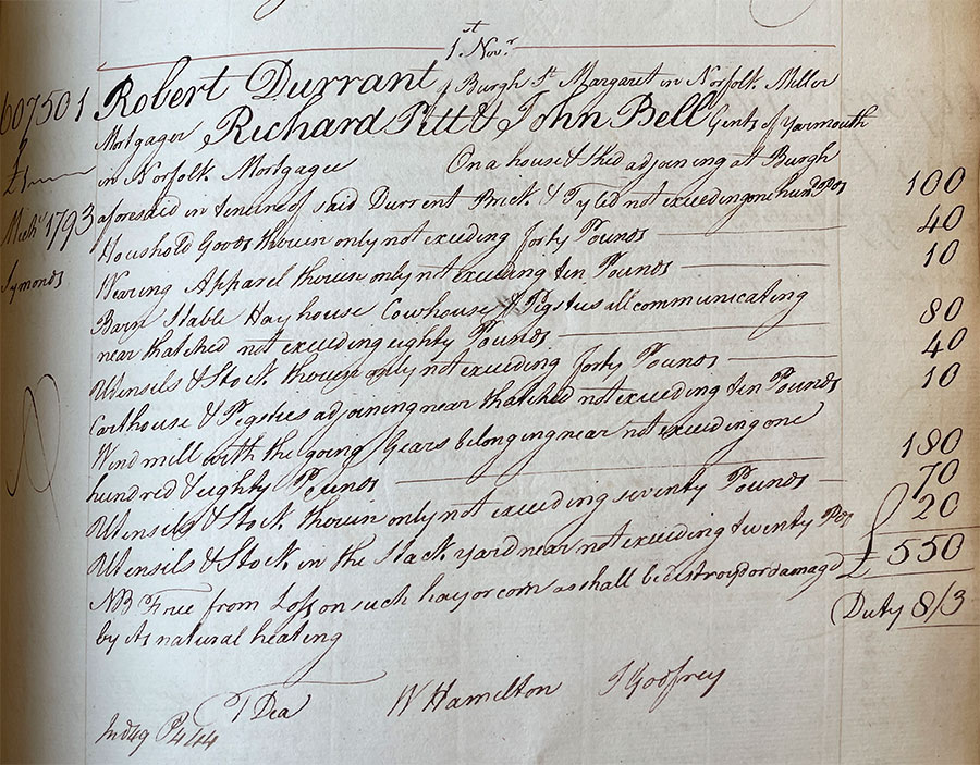Insurance 1793