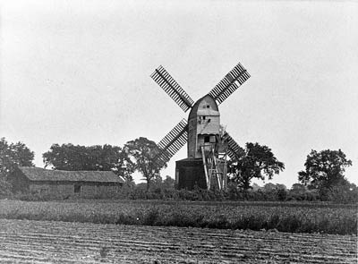 Dickleburgh postmill Rectory Rd c.1910