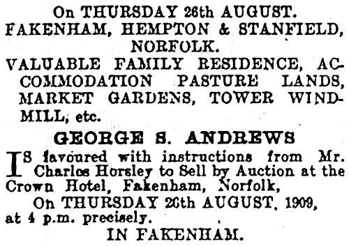 Advert 1909