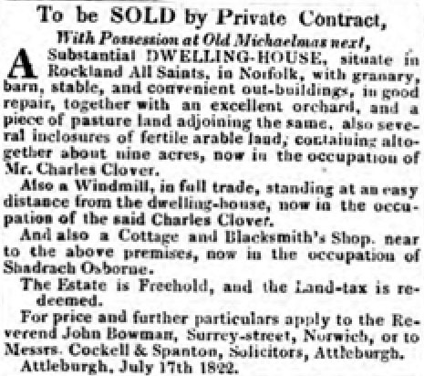 Norfolk Chronicle - 27th July 1822 