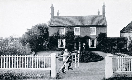 Alfred Jermy at the mill house c.1910