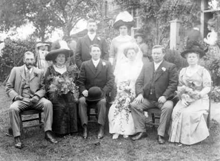 Seaman family wedding photograph