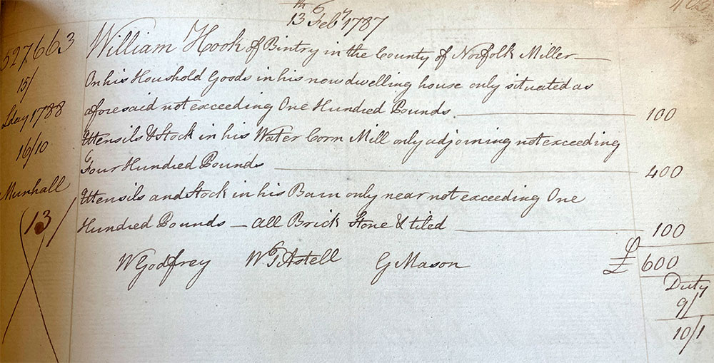 Insurance 13Feb1787