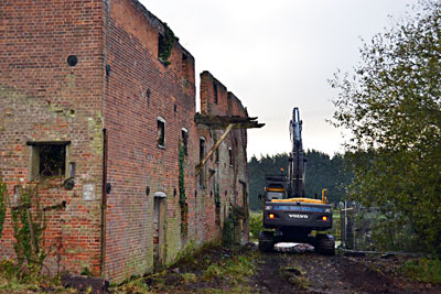 reparing for demolition Tuesday 30th October 2012