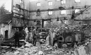 Internal remains including the steam boiler 17th October 1914